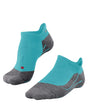 FALKE TK5 Invisible dames wandelsokken in turquoise met grijze accents, ideaal voor lage wandelschoenen. FALKE TK5 Invisible dames wandelsokken in turquoise met grijze accents, ideaal voor lage wandelschoenen.