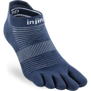 Injinji teensokken Run Lightweight No-Show Coolmax unisex navy, ultradun en ademend voor hardlopen. Injinji teensokken Run Lightweight No-Show Coolmax unisex navy, ultradun en ademend voor hardlopen.