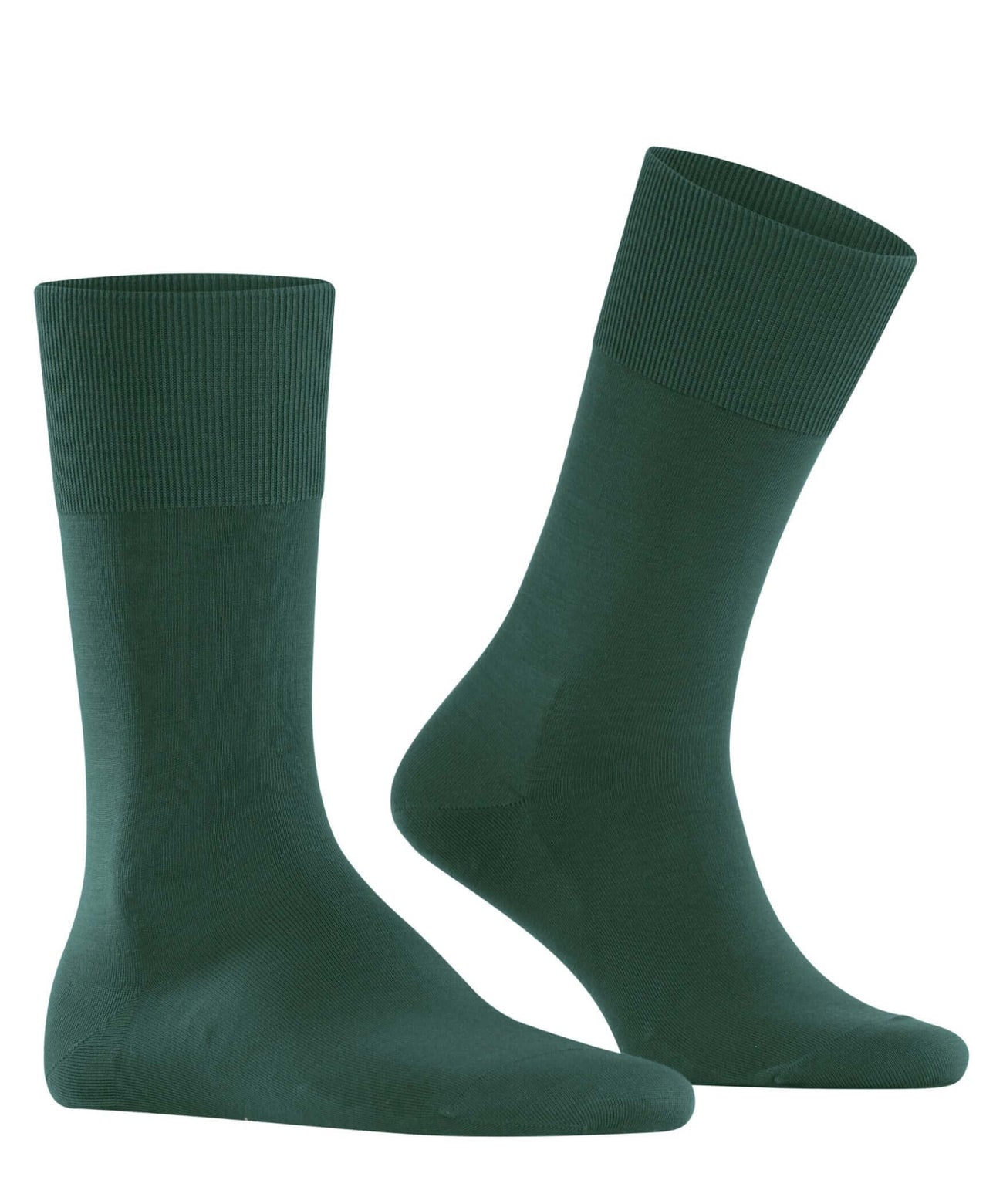 FALKE ClimaWool heren sokken in hunter green, temperatuurregulerend en geurremmend, ideaal voor elke gelegenheid.