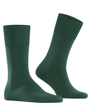 FALKE ClimaWool heren sokken in hunter green, temperatuurregulerend en geurremmend, ideaal voor elke gelegenheid.