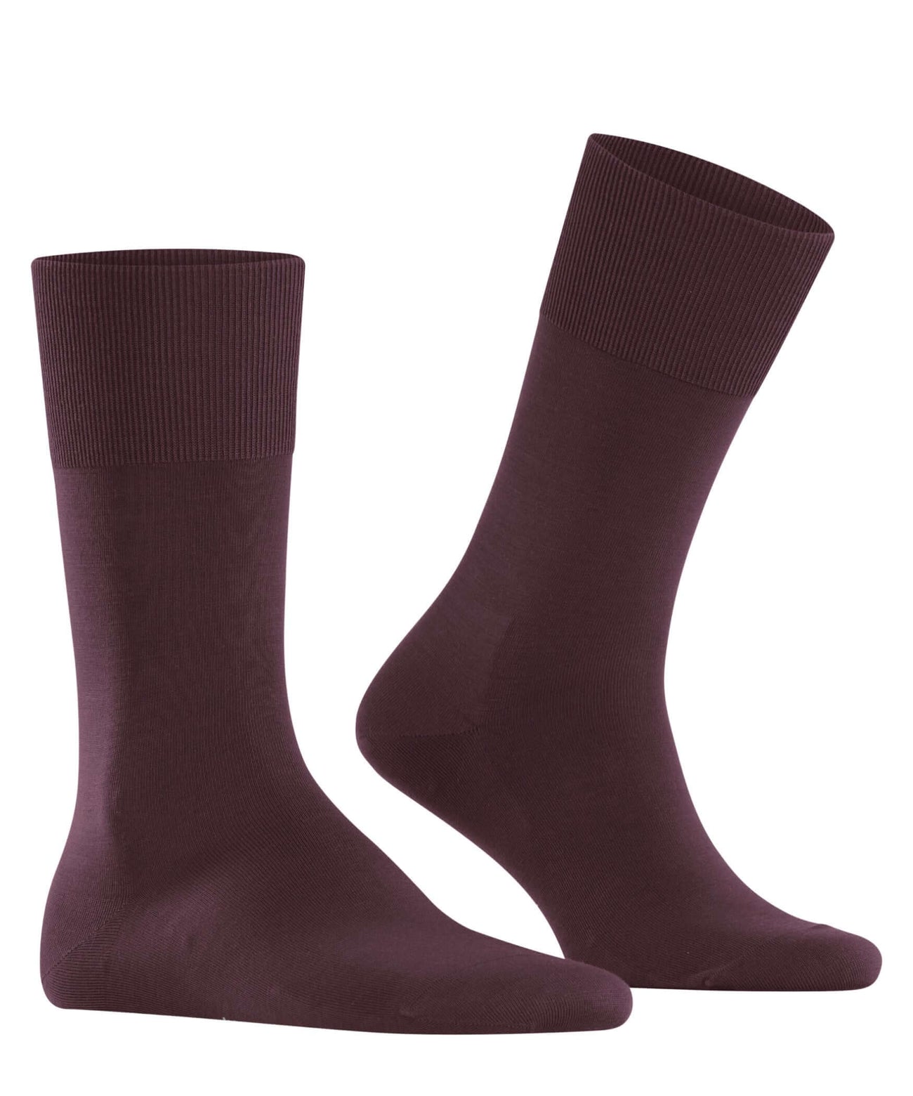 FALKE ClimaWool heren sokken in barolo kleur, temperatuurregulerend en geurremmend, ideaal voor casual en zakelijke outfits.