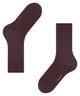 FALKE ClimaWool herensokken in barolo, met temperatuurregulerende en geurremmende eigenschappen.