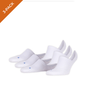 FALKE unisex white Cool Kick sneakersokken, 3-pack, onzichtbaar in sneakers met optimaal comfort.