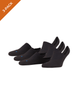FALKE Unisex Cool Kick zwarte sneakersokken 3-pack, comfortabel en onzichtbaar in sneakers.