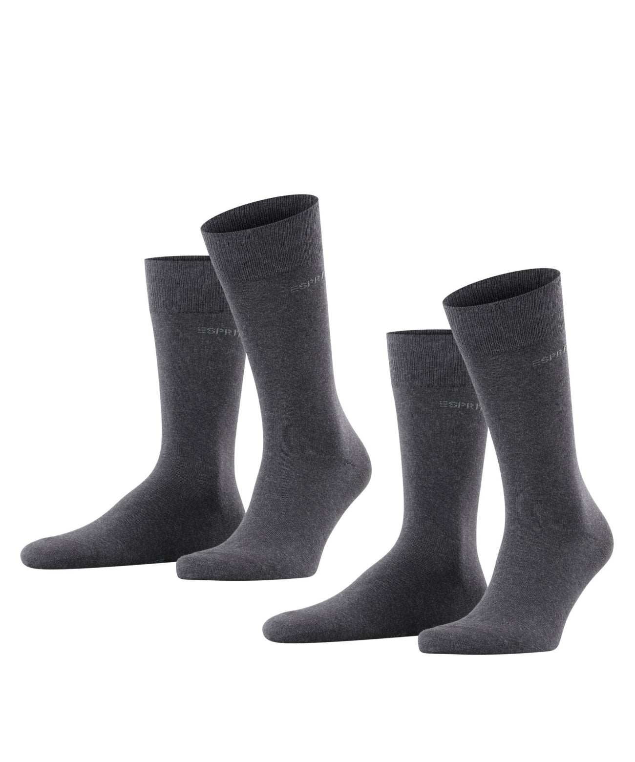 Esprit Basic Uni 2-PACK Sokken Heren 17811 3080 anthra.mel