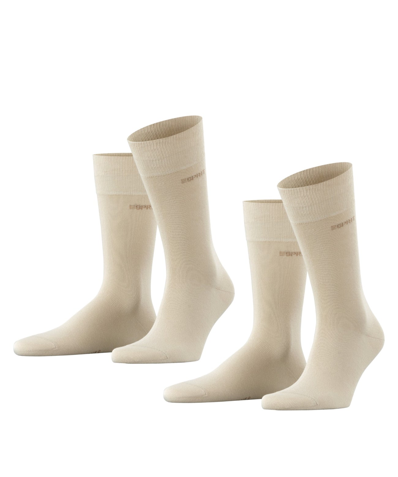 Esprit Basic Uni 2-PACK Sokken Heren 17811 4011 cream