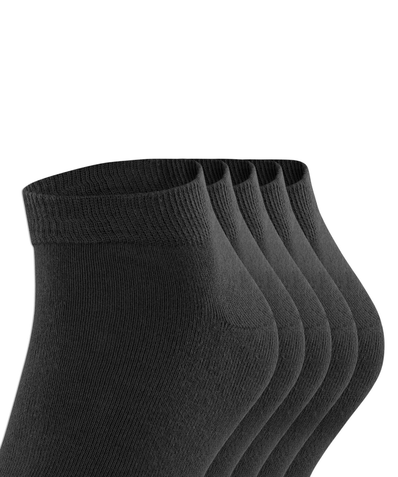 Esprit sneakersokjes zwart, 4-pak, huidvriendelijk katoen, comfortabel en antibacterieel, hoogtesokjes voor heren.