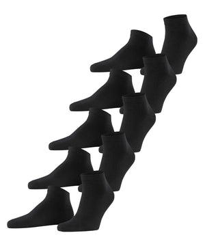 Esprit Uni sneakersokjes 4-pack heren in zwart, comfortabel en huidvriendelijk katoen.