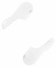 FALKE Dames Step Kousenvoetje Hoog 46493, witte sokjes voor extra comfort in schoenen, pack van 3 paar.