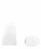 FALKE dames step kousenvoetje hoog 46493 bundel 3 paar witte sokjes voor extra comfort in schoenen.