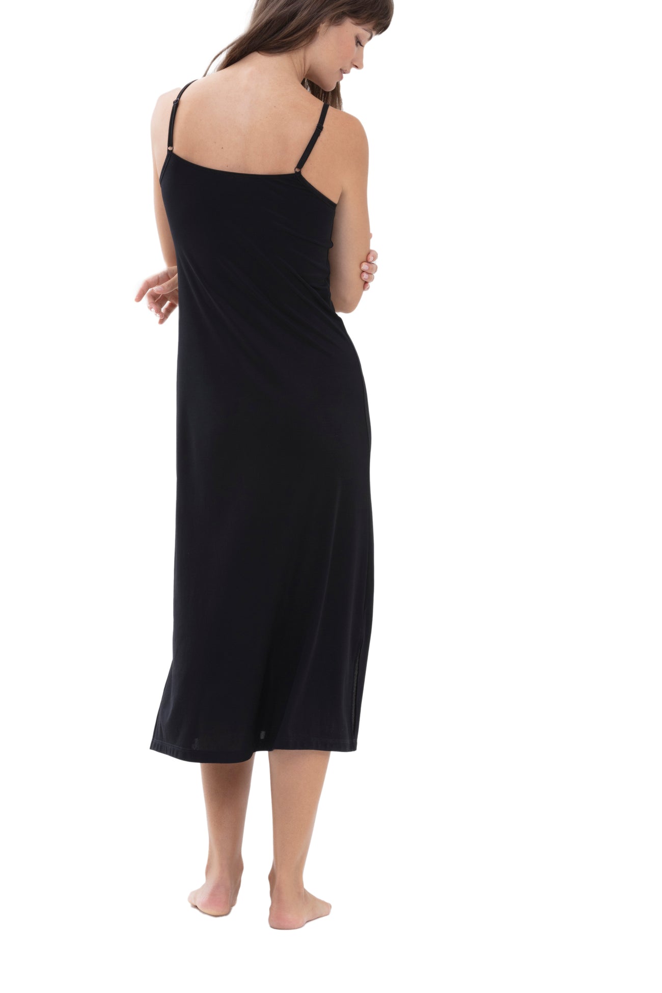 Mey Onderjurk Lang Dames 55208 3 schwarz