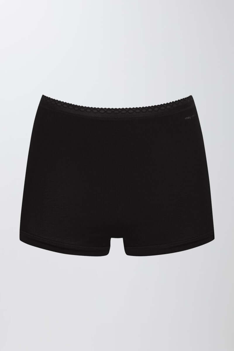 Mey Light dames boxershort in zwart, comfortabele en ademende stof, bundel van 3 stuks, zijdeachtige afwerking.