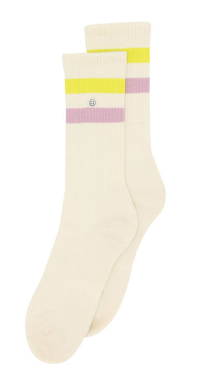 Alfredo Gonzales Athletic Stripes Sok AG-SK-ATH-02 141 Lila/Yellow/Off White Foto 32680