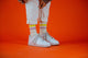 Alfredo Gonzales Athletic Stripes Sok AG-SK-ATH-02 141 Lila/Yellow/Off White Foto 32684