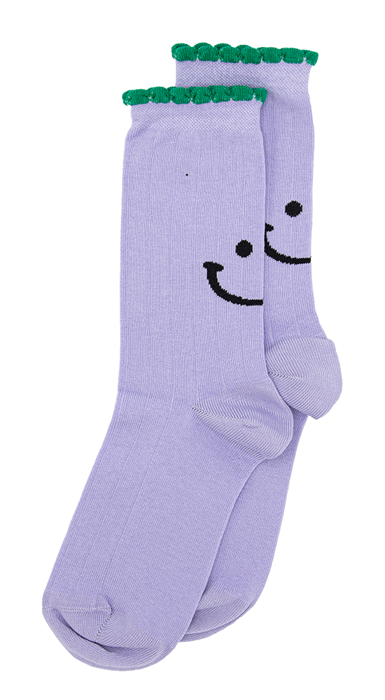 Alfredo Gonzales Ruffle Smiley Sokken AG-SK-SMI-01 lila