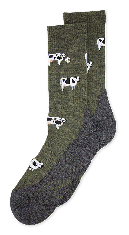 Alfredo Gonzales Wandelsok Wol Cows AG-SK-HIKE-01 118 Army/White/Grey