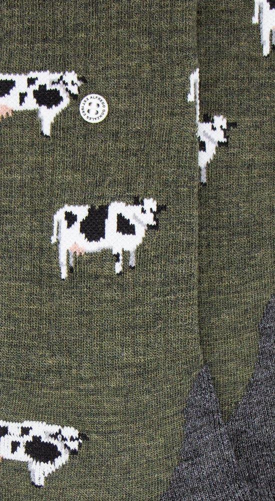 Alfredo Gonzales Wandelsok Wol Cows AG-SK-HIKE-01 118 Army/White/Grey