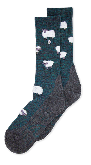 Alfredo Gonzales Wandelsok Wol  Sheep AG-SK-Hike-02 142 Petrol/White/Grey
