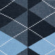 Burlington 2-pack Sok Everyday Argyle Dames 22012 6660 light denim geruite sokken in close-up