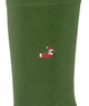 Burlington Brit Style Sokken Heren 21405 7656 fir green met geborduurde teckel in kerstoutfit