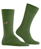 Burlington Brit Style Sokken Heren 21405 7656 fir green met geborduurd design en klassieke Burlington clip.