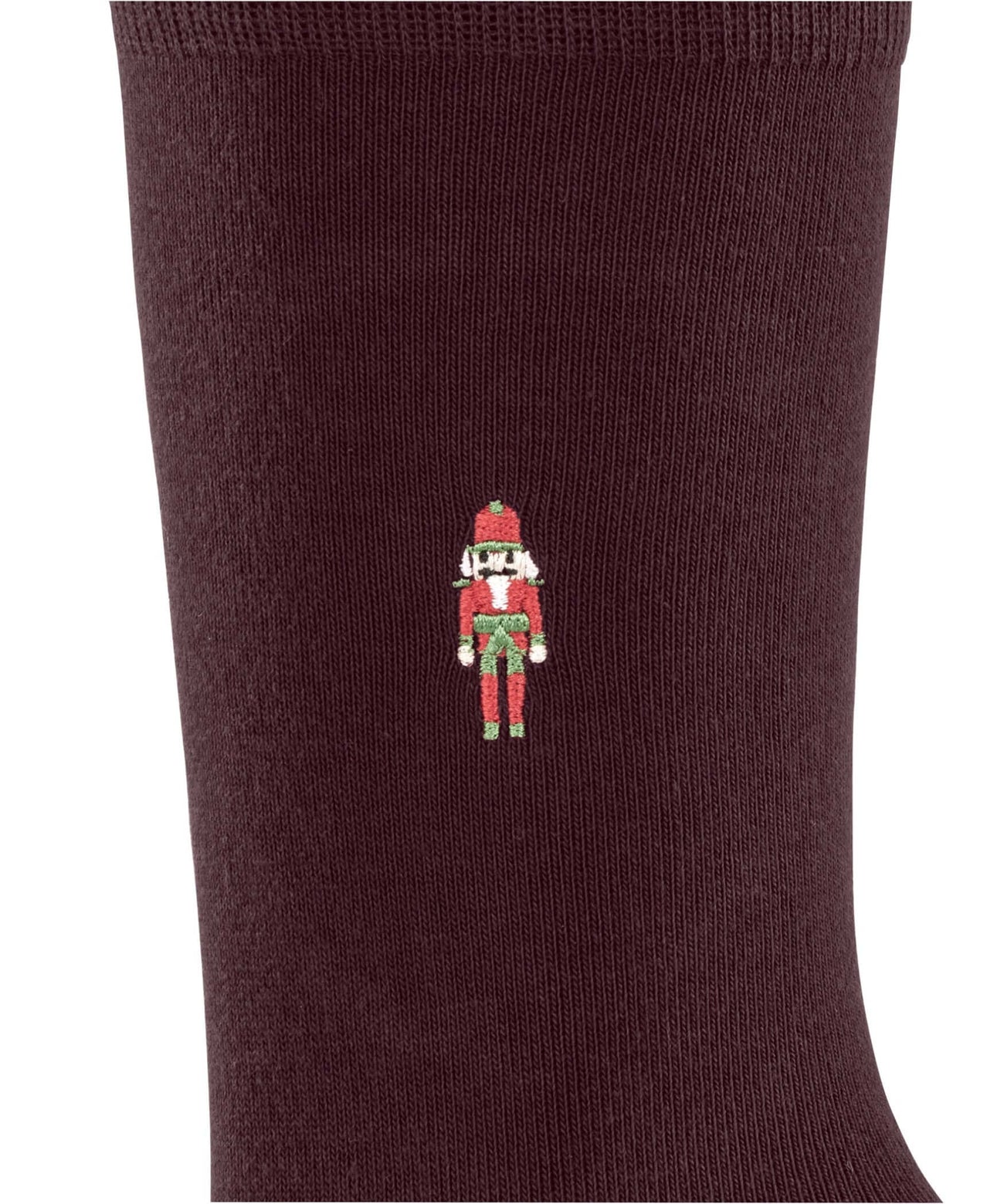 Burlington Brit Style Sokken Heren 21405 8375 claret met geborduurde nutcracker op de zijkant