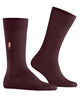 Burlington Brit Style Sokken Heren 21405 8375 claret, effen burgundy sokken met borduursel van een nutcracker.