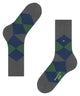 Burlington Clyde Sokken Heren 21092 3975 carbon mel.