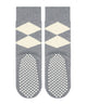 Burlington Cosy Argyle Antislipsokken Dames 22126 3107 grey mel.