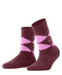 Burlington Cosy Argyle Antislipsokken Dames 22126 8185 garnet