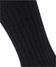 Burlington Duke Street Sokken Heren 21208 3000 black met fijne ribstructuur in klassiek zwart.