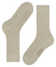 Burlington Duke Street Sokken Heren 21208 4840 gravel in beige met fijne ribstructuur.