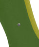 Groene Burlington sok met herkenbare clip en gele streep, onderdeel van de Everyday 2-Pack katoenen sokken voor heren.
