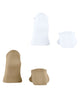 Burlington Everyday 2-pack sneakersokken heren in wit en sesam, elastisch en zacht katoen, ideaal voor sneakers in de zomer.