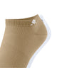 2-pack Burlington sneakersokken heren, kleur sesame en wit, elastisch en zacht katoen, ideaal voor zomer in sneakers