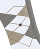 Burlington Everyday Mixed 2-Pack Herensokken 21044 2001 white met ruitjesdesign en bekende Burlington clip.