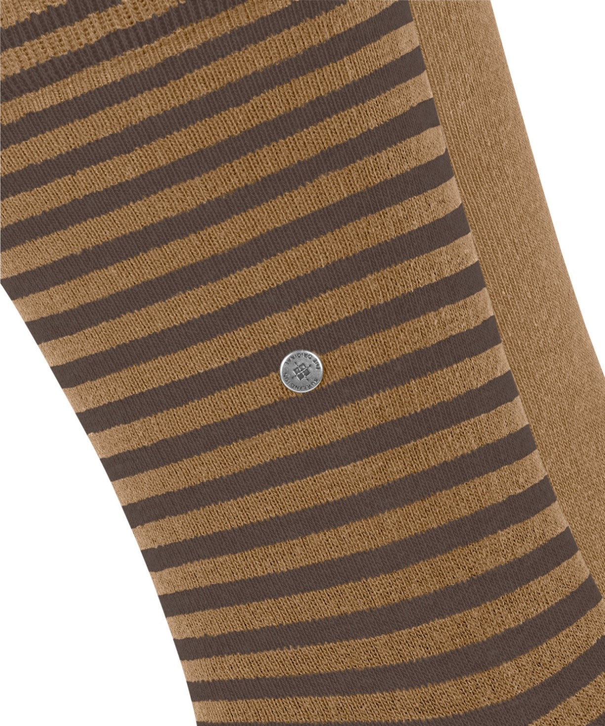 Burlington Everyday Stripe Sokken Heren 21087 5152 brown sugar, effen en gestreepte sokken in bruin.