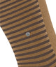 Burlington Everyday Stripe Sokken Heren 21087 5152 brown sugar, effen en gestreepte sokken in bruin.