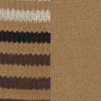 Burlington Everyday Stripe Sokken Heren 21087 5152 brown sugar close-up van effen en gestreepte sokken