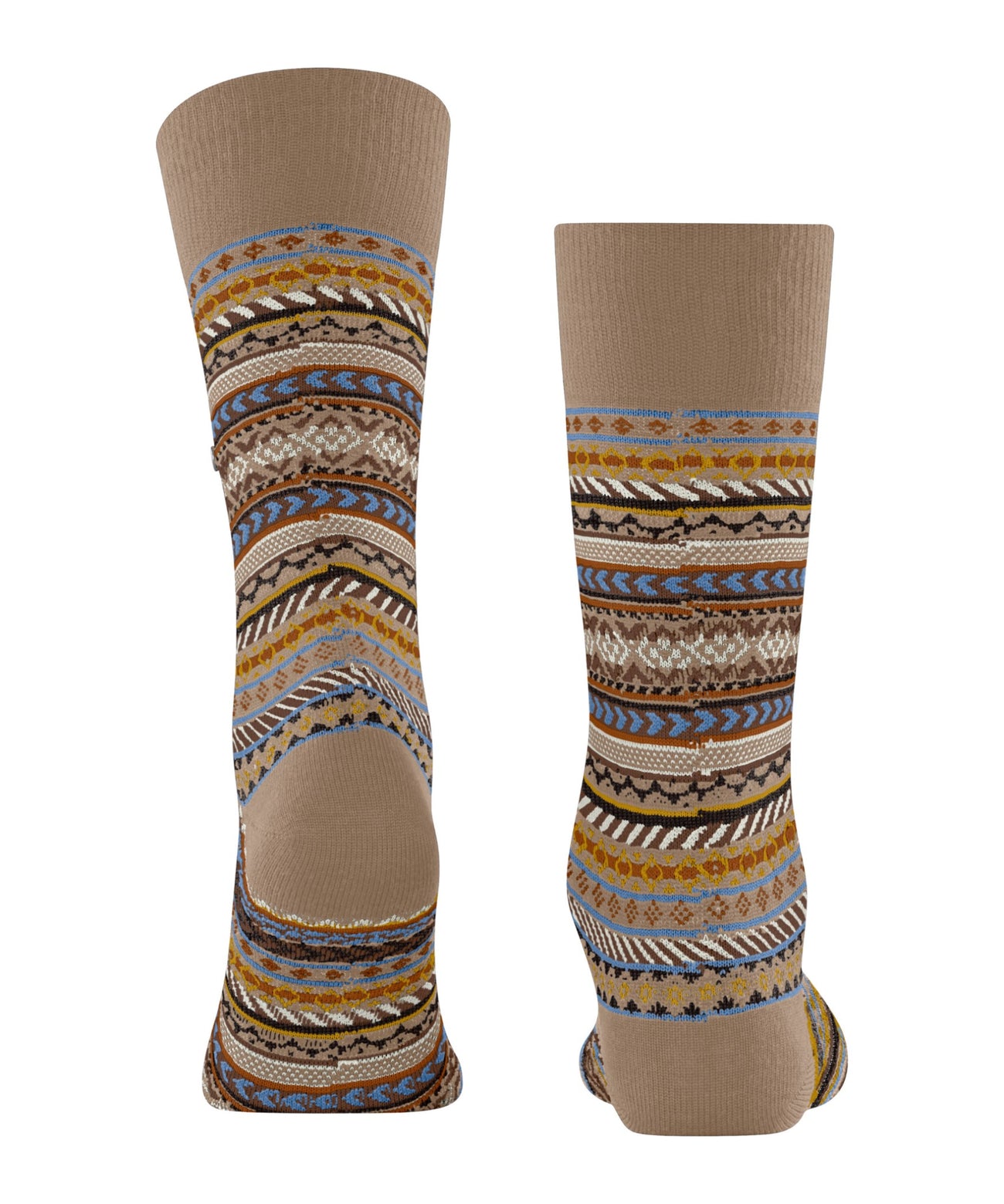 Burlington Fair Isle Sokken Heren 24748 5038 camel