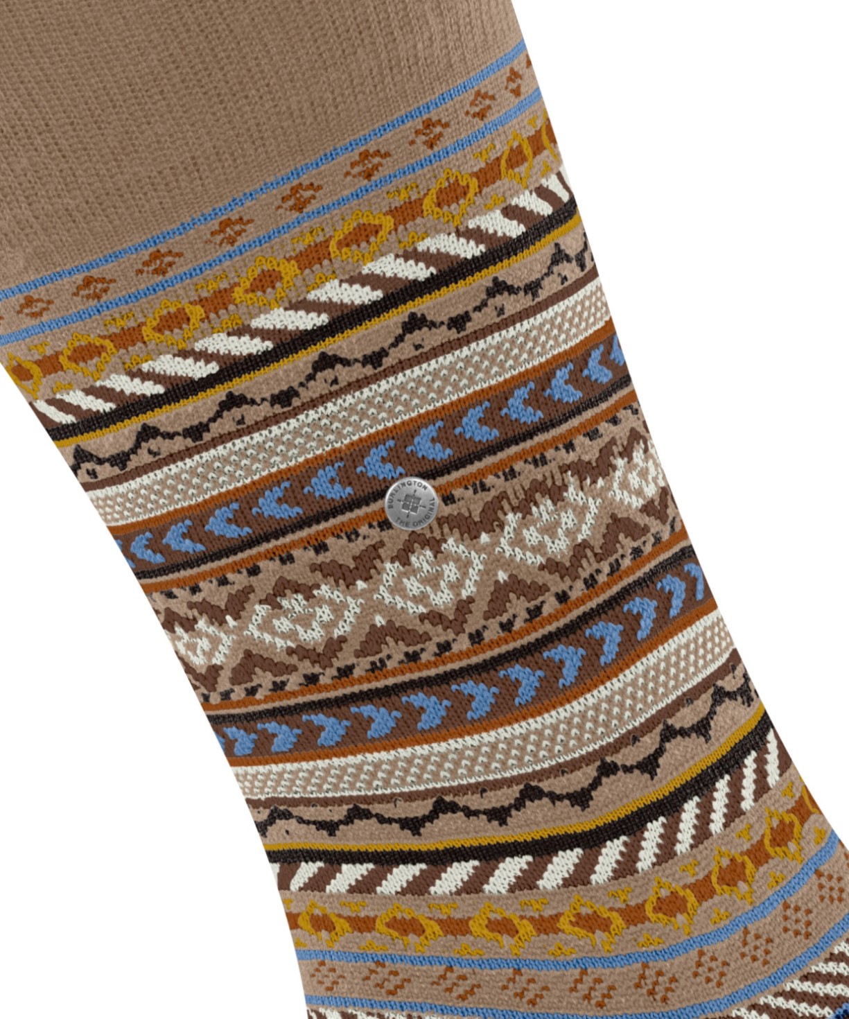 Burlington Fair Isle Sokken Heren 24748 5038 camel