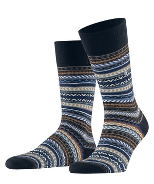 Burlington Fair Isle Sokken Heren 24748 6120 marine