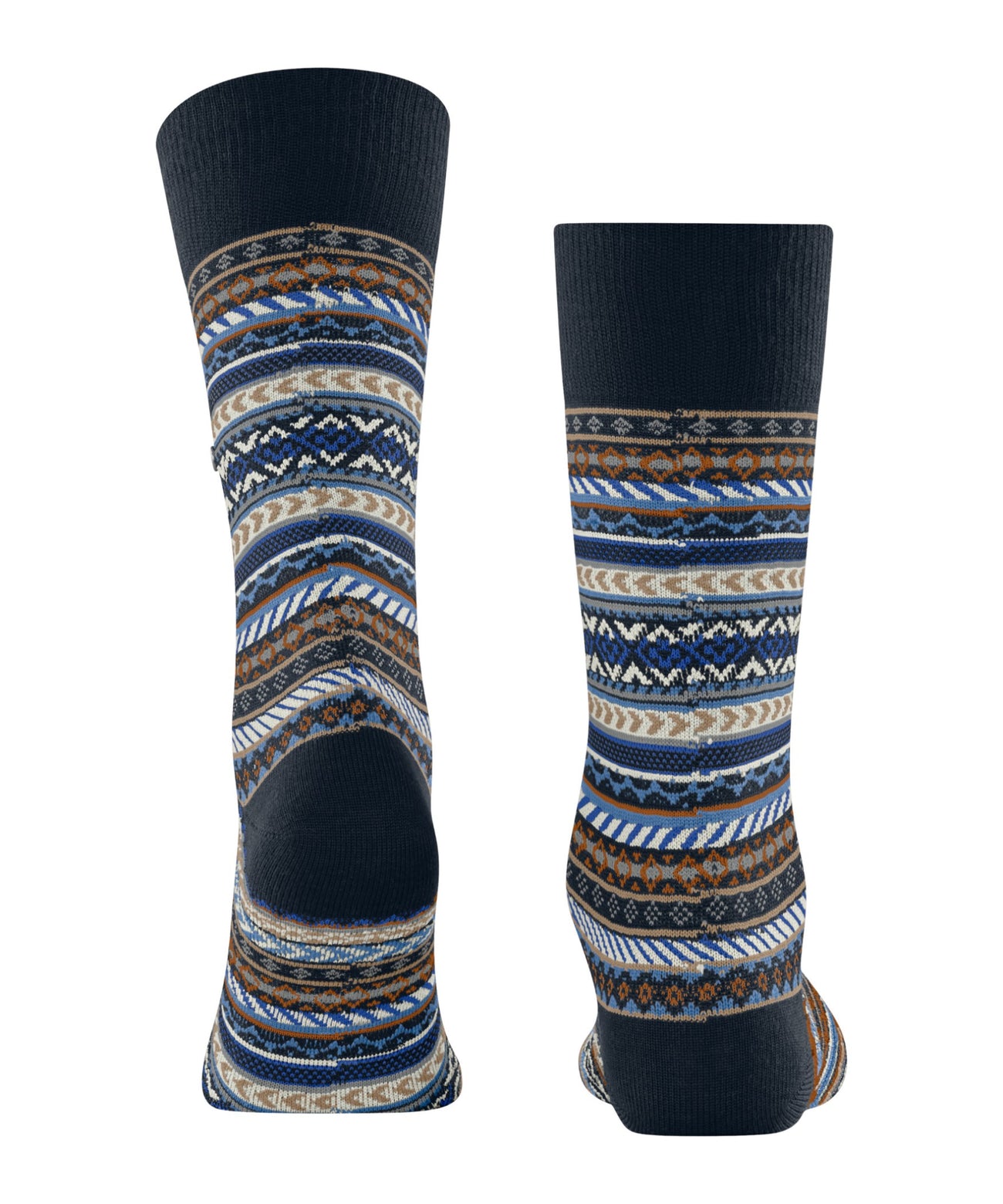 Burlington Fair Isle Sokken Heren 24748 6120 marine