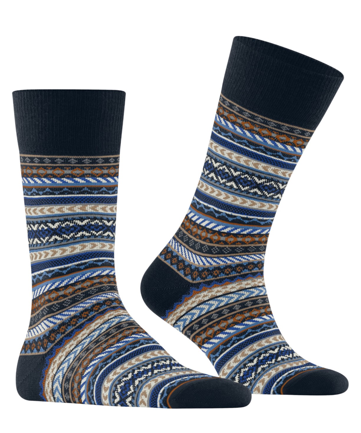 Burlington Fair Isle Sokken Heren 24748 6120 marine