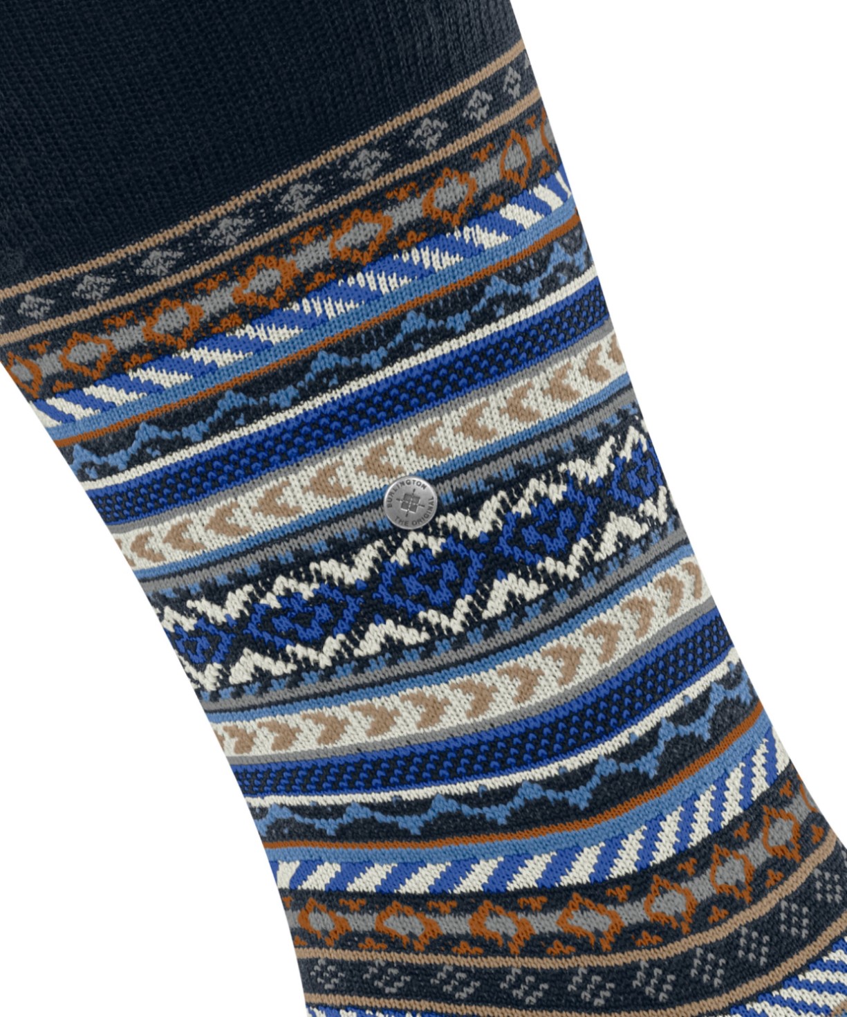 Burlington Fair Isle Sokken Heren 24748 6120 marine
