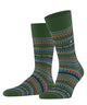Burlington Fair Isle Sokken Heren 24748 7045 asparagus