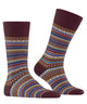 Burlington Fair Isle Sokken Heren 24748 8435 claret