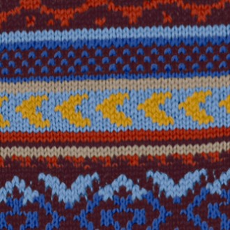 Burlington Fair Isle Sokken Heren 24748 8435 claret