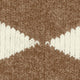 Textuur van gebreide wolmix in een bruin en wit patroon, perfect voor Burlington Huissokken Argyle Dames 22131 5078 almond.