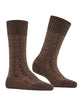 Burlington Kabel Tweed Boot Sokken Dames 27188 5880 autumn mel, gemêleerd kabelpatroon, comfortabele wolmix.